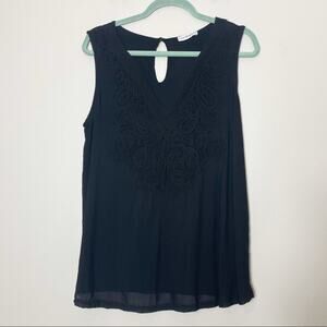 Montagne Black Embroidered Blouse